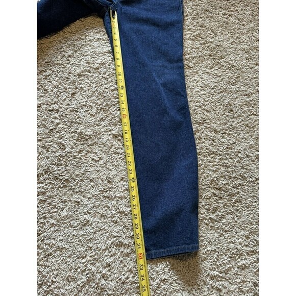 Escada Womens Dark Wash High Rise Denim Straight Leg Jeans Size 42 or 12 - Picture 11 of 11